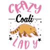 Crazy coati woman