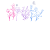 Bisexual Wildflower Pride Month LGBT Subtle Bi