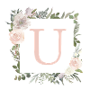U Monogramm Eukalyptus-Boho