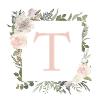 T Monogramme Eucalyptus Boho