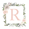 R Monogram Eucalyptus-Boho