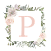 P Monogramme Eucalyptus Boho