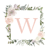 W Monogramme Eucalyptus Boho