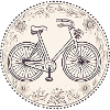 Fahrrad mit Blumen