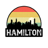 Hamilton Canada Flag Skyline Reisesouvenir