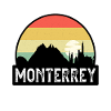 Monterrey Mexiko Flagge Skyline Reisesouvenir