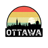 Ottawa Kanada Flagge Skyline Reisesouvenir