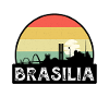 Brasilia Brasil Flagg Skyline Reise Souvenir