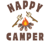 Happy Camper (marshmallow, campfire, camping)