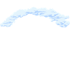 Parachutiste en silhouette nuageuse