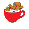 Gingerbread Man Cup