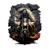 Bikers in the moonlight