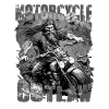 Outlaw Motorcycle Biker black white