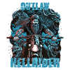 Outlaw Hellrider Motorradfahrer