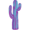 Kaktus gemalt bunt
