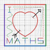 I Love Maths (white background)