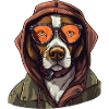 Fashion Dog Hipster
