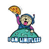 Astronaut orders pizza at Pizzeria