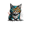 grafitti Katze