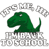 Back to school dinosaur
