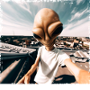 Alien Rooftop Selfie