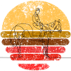 Retro pferd reiter 1