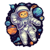 Cat Space Astronaut