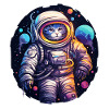 Cat Space Astronaut Universe