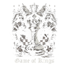 Chess pieces with lettering
