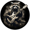 Raccoon playing guitar 4