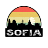 Sofia Bulgarien Flagge Skyline Reise-Souvenir