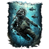 Divers with fish