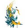 Desert Portrait Leaf Wreath