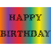 HAPPY BIRTHDAY. HAPPY BIRTHDAY. ANNIVERSARY.