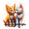 Kittens in love