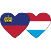 Liechtenstein Luxembourg Flag Heart