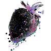 Strawberry,Black,Popart, Artwork,Painting
