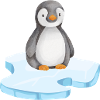 Pingouin sur une banquise
