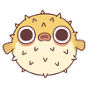 Cute Grumpy Puffer Fish