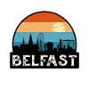 Belfast Northern Ireland Flag Skyline Travel Souve