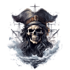 Teschio Pirata Jolly Roger Costume Regalo