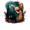 Chihuahua Costume d'Halloween - Citrouille