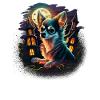 Chihuahua Costume d'Halloween - Citrouille