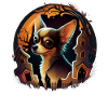 Chihuahua Costume d'Halloween - Citrouille