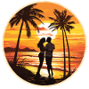 Beach, Island, Sea, Sunset