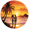 Beach Romantic Couple