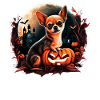 Chihuahua Costume d'Halloween - Citrouille