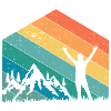 Mountains Silhouette Rainbow