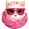 Kawaii påskägg med öron och solglasögon Roligt
