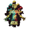 Juggler with lettering